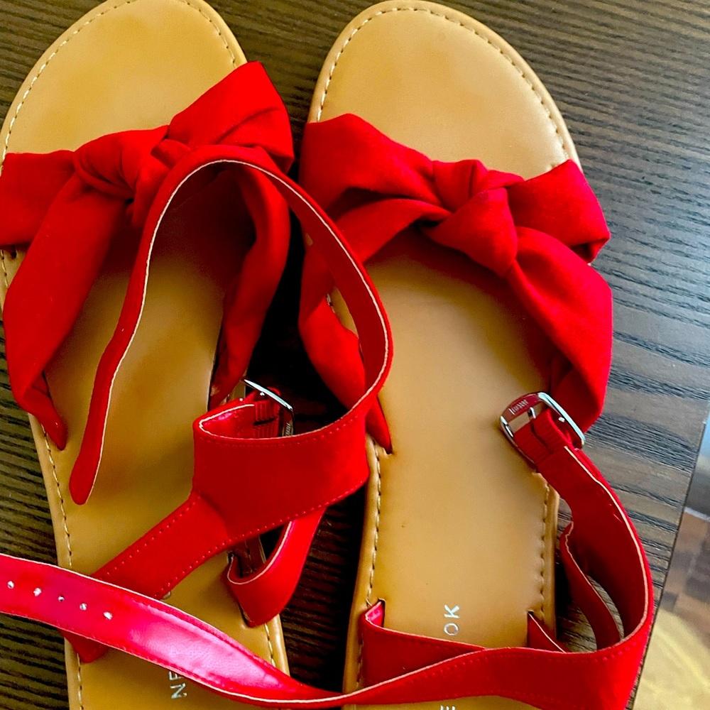 Ankle strap cloth sandals